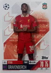 Футбол Карточка Райан Гравенберх Ливерпуль, Аякс, Бавария Лига Чемпионов 2024-25
