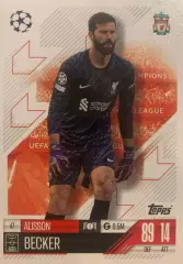 Футбол. Карточка Alisson Becker/Алиссон Бекер Ливерпуль Лига Чемпионов 2024-25