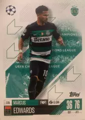 Карточка Маркус Эдвардс Спортинг Лиссабон, Бернли Лига Чемпионов 2024-25 TOPPS