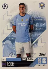 Карточка Rodri/Родри Манчестер Сити,Атлетико Мадрид Лига Чемпионов 2024-25 TOPPS