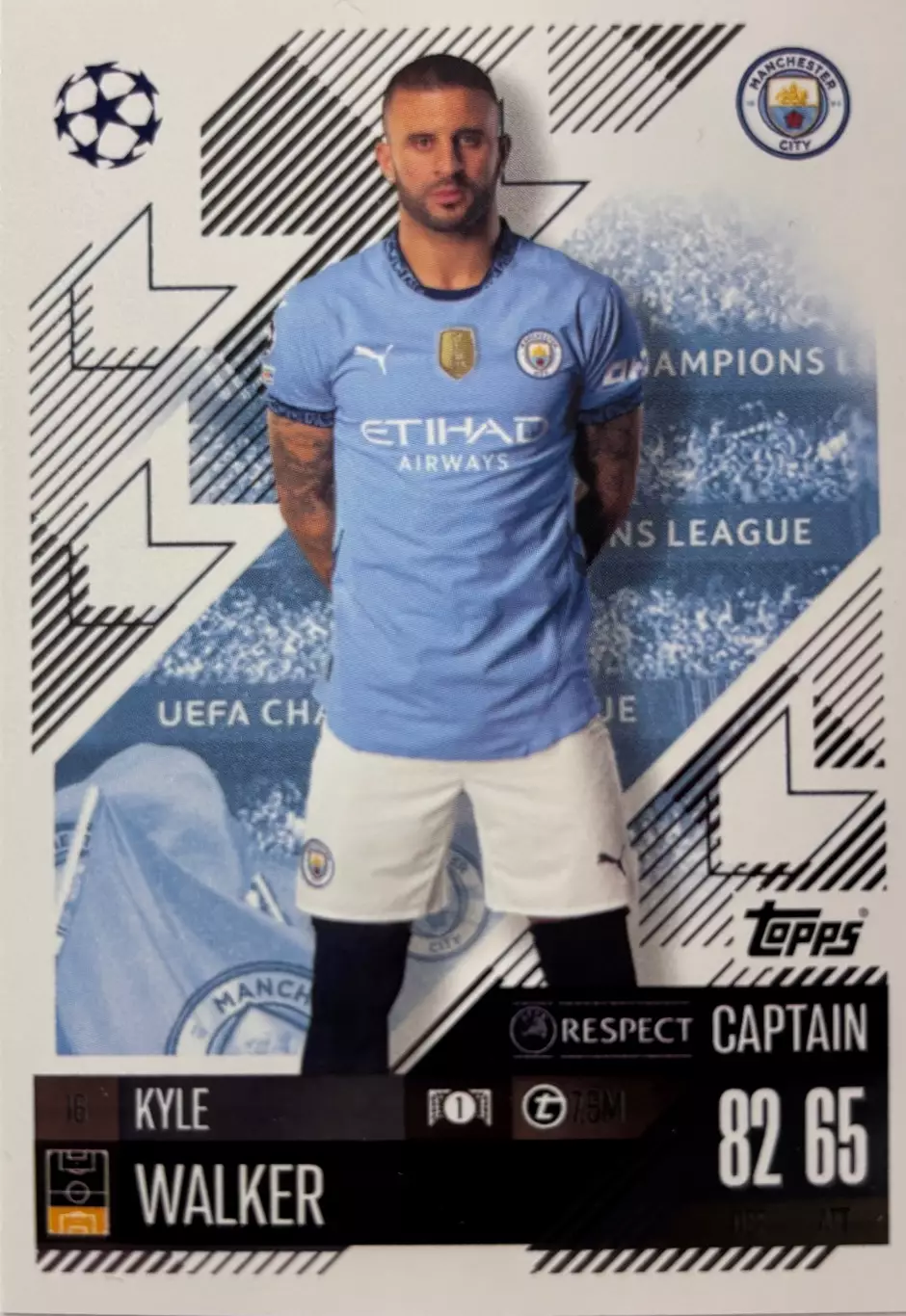 Карточка Кайл Уокер Манчестер Сити, Тоттенхэм Хотспур Лига Чемпионов 2024-25