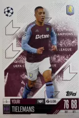 Карточка Юри Тилеманс Астон Вилла, Лестер Сити, Монако Лига Чемпионов 2024-25