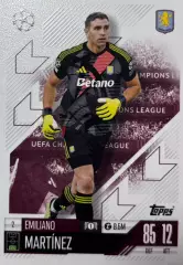 Футбол. Карточка Эмилиано Мартинес Астон Вилла, Арсенал Лига Чемпионов 2024-25
