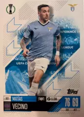Футбол. Карточка Матиас Весино Лацио, Интер, Фиорентина Лига Конференций 2024-25