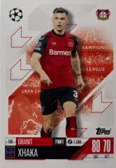 Футбол. Карточка Гранит Джака Байер 04, Арсенал Лига Чемпионов 2024/25 TOPPS