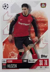 Футбол. Карточка Адам Гложек Байер 04, Хоффенхайм, Спарта Лига Чемпионов 2024/25