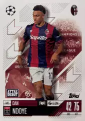 Футбол. Карточка Дан Ндойе Болонья, Ницца, Базель Лига Чемпионов 2024/25 TOPPS