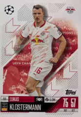 Футбол. Карточка Лукас Клостерман РБ Лейпциг Лига Чемпионов 2024/25 TOPPS