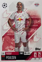 Футбол. Карточка Юссуф Поульсен РБ Лейпциг, Гамбург Лига Чемпионов 2024/25 TOPPS