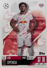 Футбол. Карточка Лои Опенда РБ Лейпциг,Ланс,Ювентус Лига Чемпионов 2024/25 TOPPS