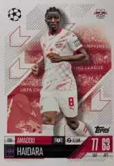 Футбол. Карточка Амаду АйдараРБ Лейпциг, Ланс Лига Чемпионов 2024/25 TOPPS