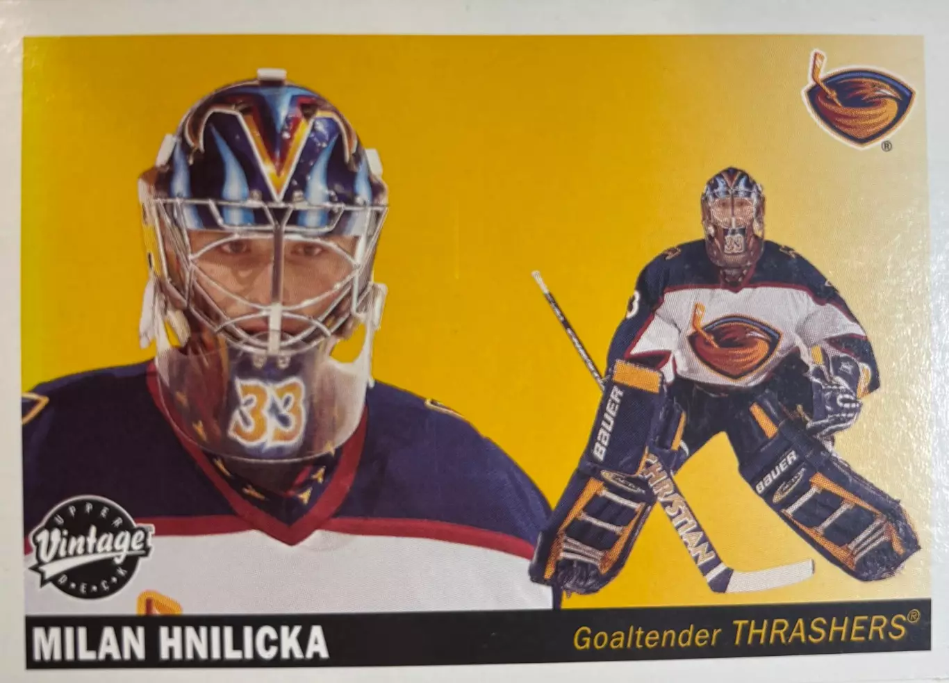 Хоккей. Карточка Милан Гниличка Atlanta Thrashers/Атланта, Салават Юлаев НХЛ/NHL