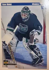 Хоккей. Карточка Sean Burke - Шон Бурк Hartford Whalers-Хартфорд Уэйлерс НХЛ/NHL