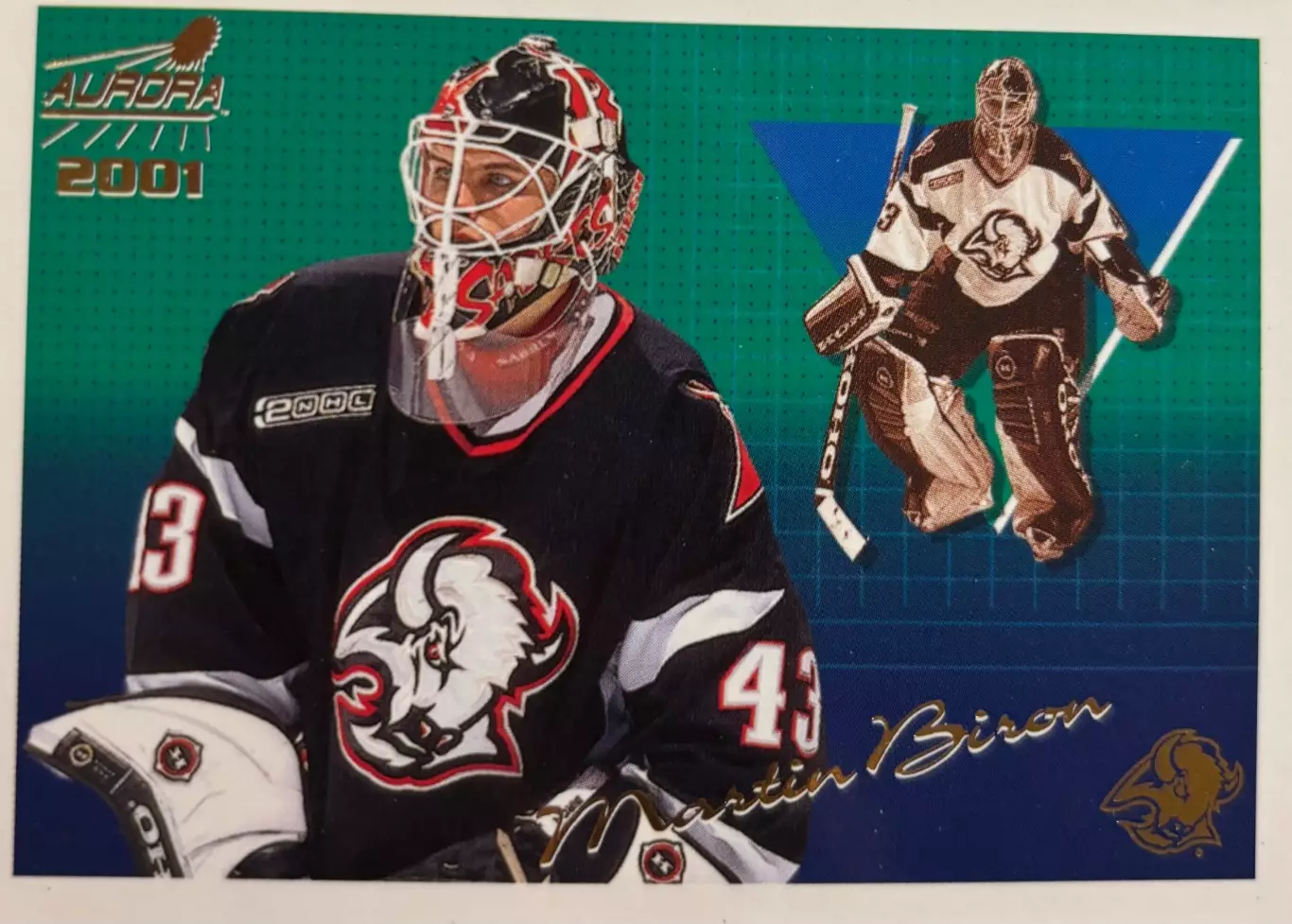 Хоккей Карточка Martin Biron-Мартин Бирон Buffalo Sabres-Баффало Сейбрз НХЛ/NHL