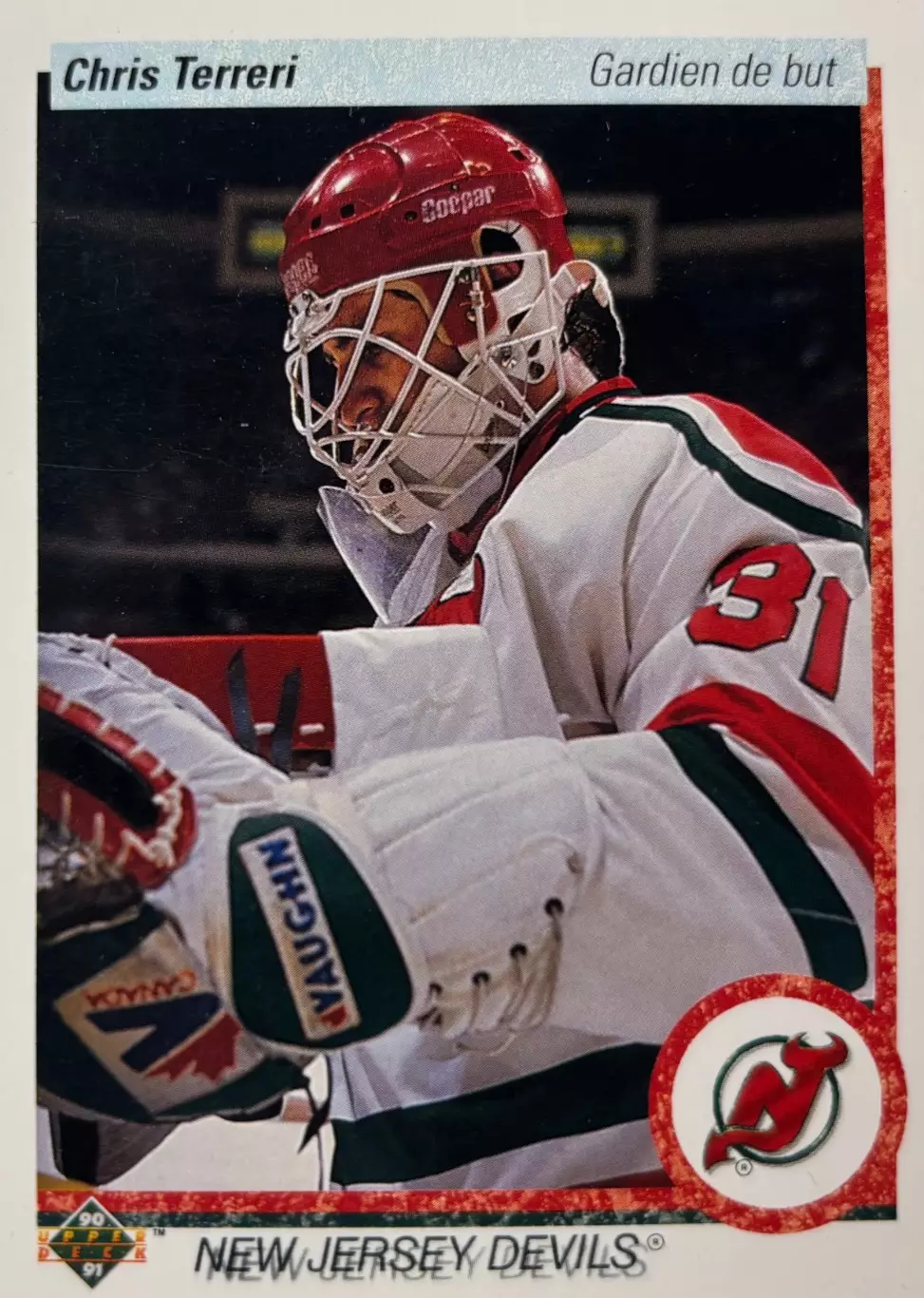 Хоккей. Карточка Chris Terreri - Крис Террери New Jersey Devils - Девилз НХЛ NHL