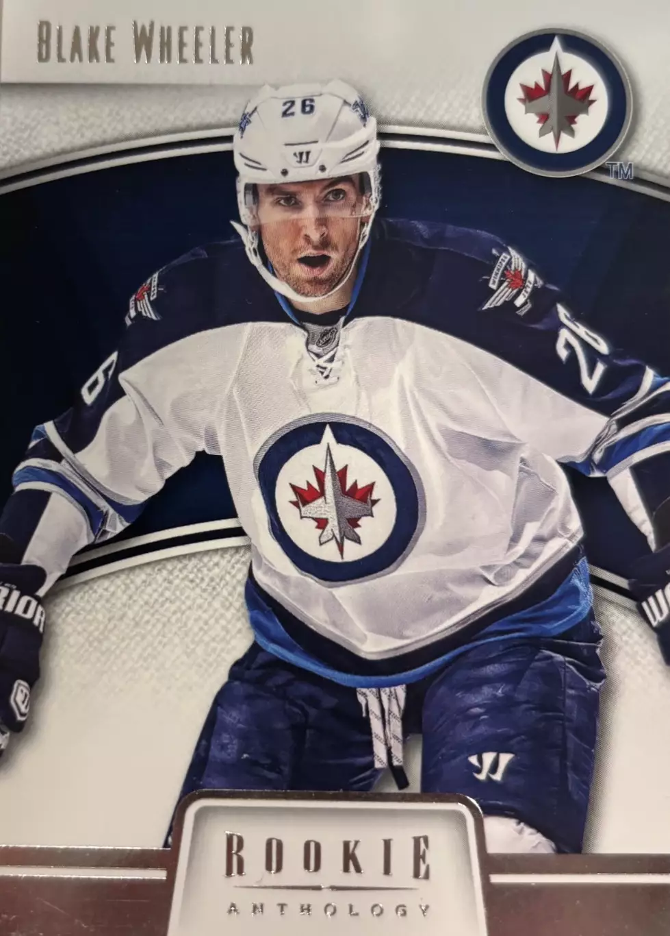 Хоккей. Карточка Blake Wheeler-Блейк Уилер Winnipeg Jets-Виннипег Джетс НХЛ/NHL