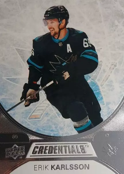 Хоккей. Карточка Erik Karlsson/Эрик Карлссон San Jose Sharks - Сан-Хосе НХЛ/NHL