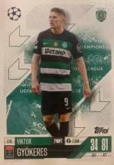 Футбол. Карточка Виктор Дьекереш Спортинг, Арсенал Лига Чемпионов 2024/25 TOPPS