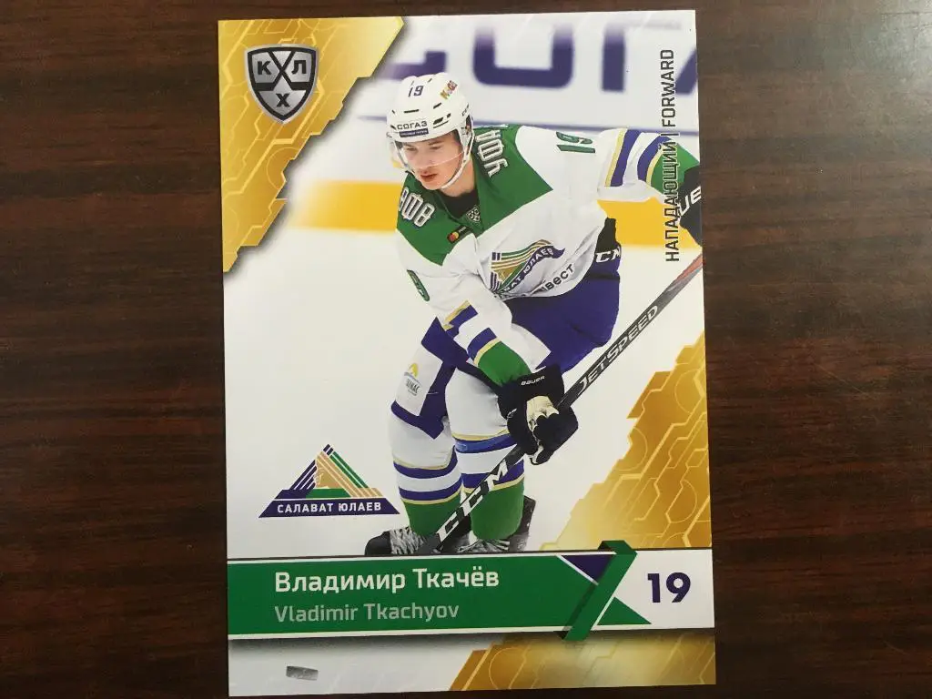 карточка SeReal Card KHL,КХЛ 2018-2019 Владимир Ткачев Салават Юлаев Уфа №15