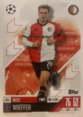 Футбол. Карточка Матс Виффер Фейеноорд, Лацио Лига Чемпионов 2024/25 TOPPS