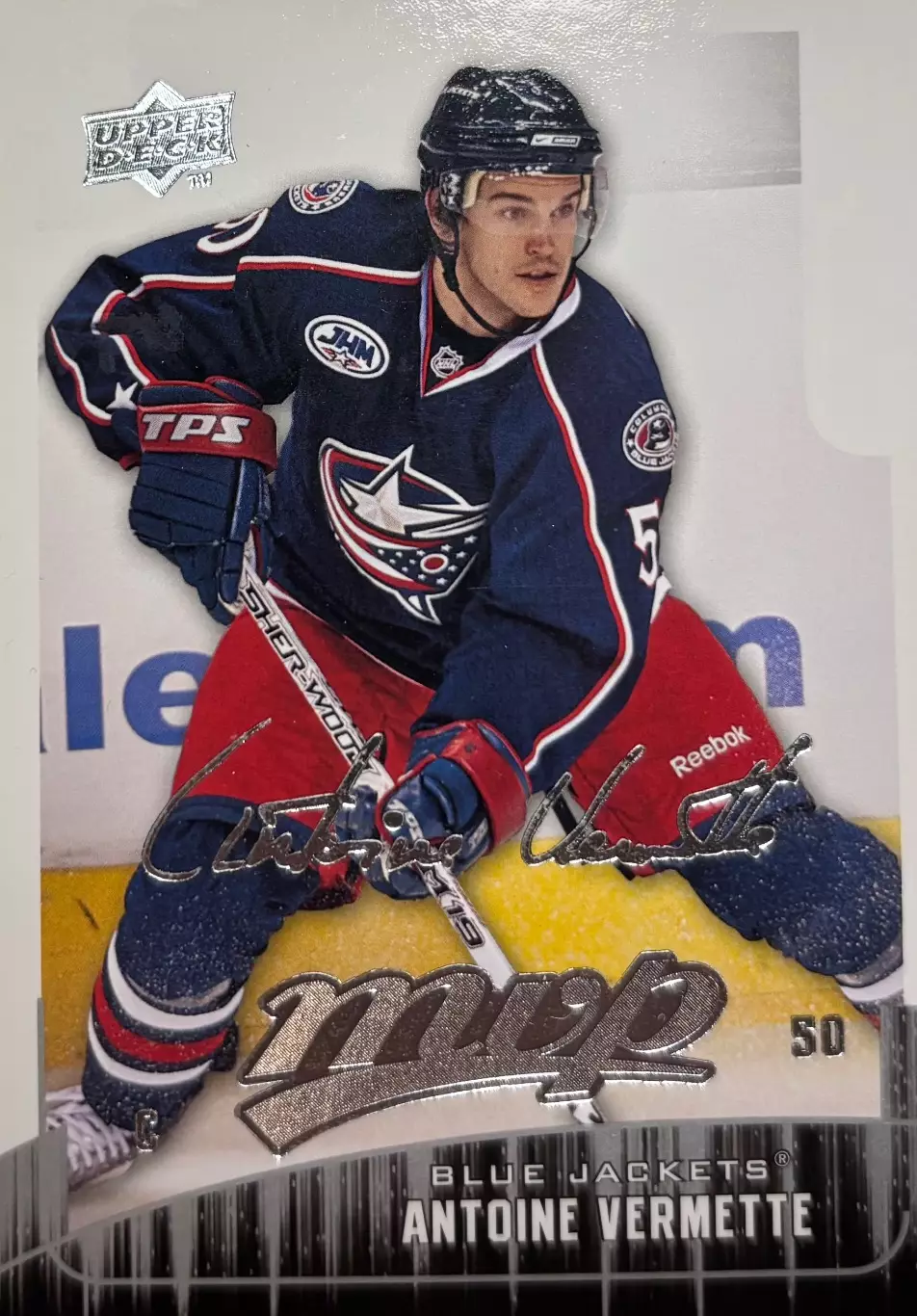 Карточка Antoine Vermette-Антуан Верметт Columbus Blue Jackets-Коламбус НХЛ/NHL