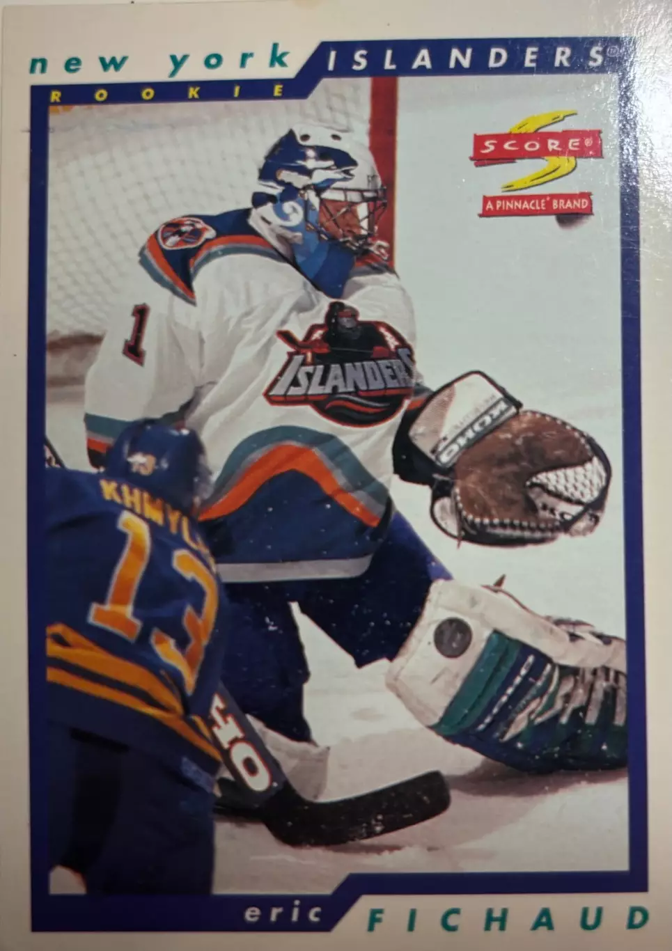 Хоккей. Карточка Eric Fichaud - Эрик Фишо New York Islanders - Айлендерс НХЛ/NHL