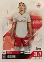 Футбол. Карточка Оскар Глух Ред Булл Зальцбург Лига Чемпионов 2024-25 TOPPS
