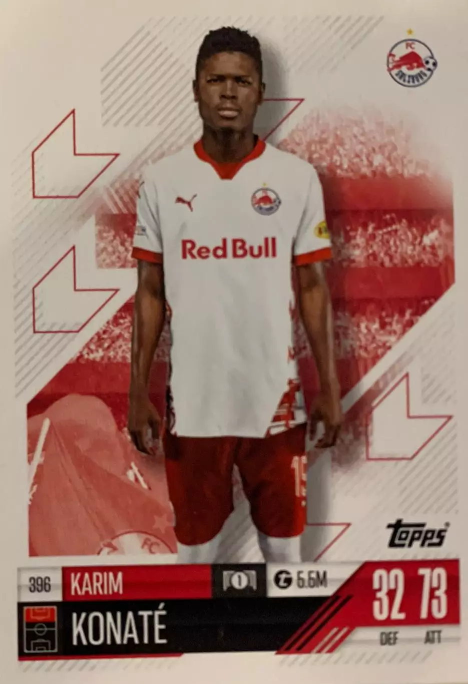 Футбол. Карточка Карим Конате Ред Булл Зальцбург Лига Чемпионов 2024-25 TOPPS