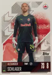 Футбол. Карточка Александер Шлагер Ред Булл Зальцбург Лига Чемпионов 2024-25