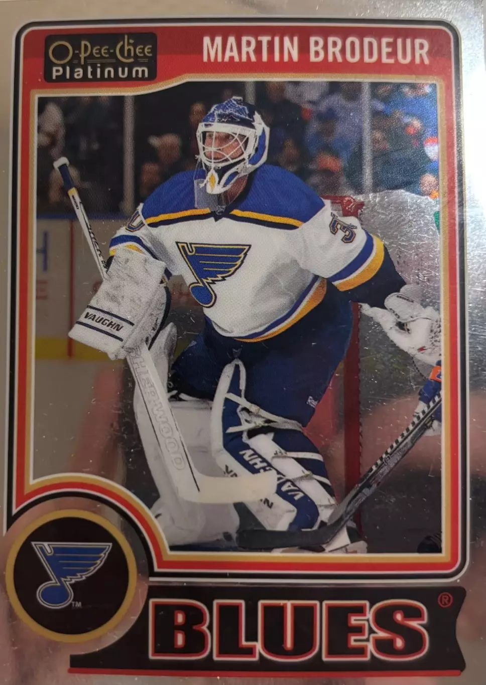 Хоккей. Карточка Martin Brodeur-Мартин Бродер St. Louis Blues/Сент-Луис НХЛ/NHL