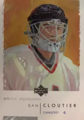 Хоккей. Карточка Dan Cloutier - Дэн Клутье Vancouver Canucks - Ванкувер НХЛ/NHL