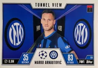 Футбол. Карточка Марко Арнаутович Интер, Вест Хэм Юнайтед Лига Чемпионов 2023/24