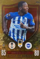 Футбол. Карточка Первис Эступиньян Брайтон энд Хоув Альбион Лига Европы 2023-24