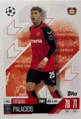 Футбол. Карточка Эсекиэль Паласиос Байер 04, Ривер Плейт Лига Чемпионов 2024/25