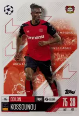 Футбол. Карточка Одилон Коссуну Байер 04, Аталанта,Брюгге Лига Чемпионов 2024/25