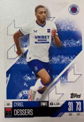 Футбол. Карточка Сирил Дессерс Рейнджерс, Фейеноорд Лига Чемпионов 2024/25 TOPPS