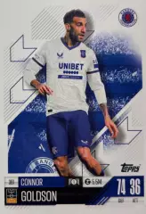 Футбол. Карточка Коннор Голдсон Рейнджерс, Арис, Брайтон Лига Чемпионов 2024/25