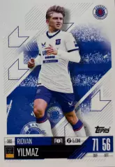 Футбол. Карточка Рыдван Йылмаз Рейнджерс, Бешикташ Лига Чемпионов 2024/25 TOPPS