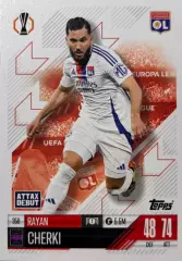 Футбол. Карточка Райан Шерки Олимпик Лион, Манчестер Сити Лига Европы 2024/25