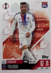 Футбол. Карточка Корантен Толиссо Олимпик Лион, Бавария Лига Европы 2024/25