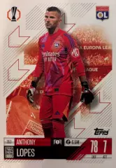 Футбол. Карточка Антони Лопеш Олимпик Лион, Нант Лига Европы 2024/25 TOPPS