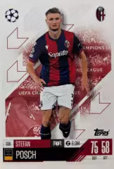 Футбол. Карточка Штефан Пош Болонья, Аталанта, Комо Лига Чемпионов 2024/25 TOPPS