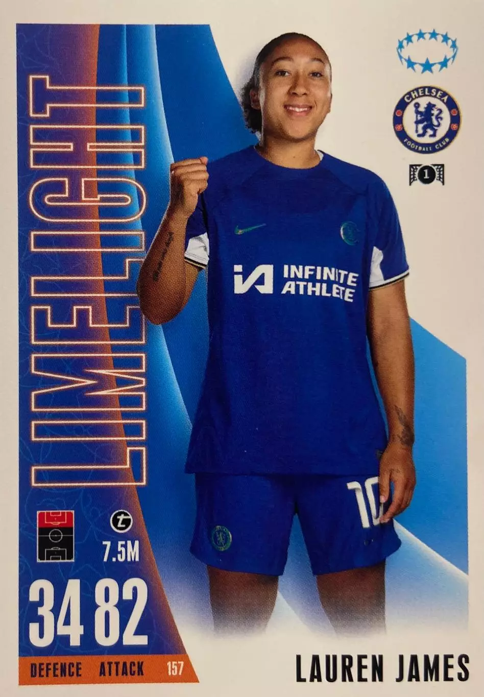 Карточка Lauren James/Лорен Джеймс Челси, Манчестер Юнайтед, Арсенал 2023-24