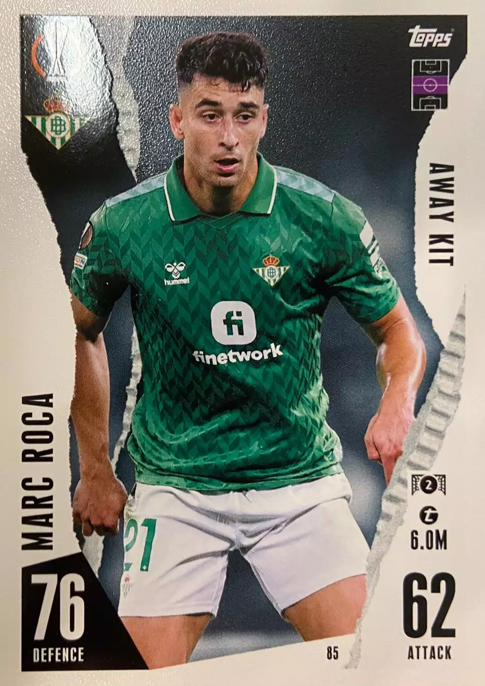 Карточка Marc Roca/Марк Рока Реал Бетис, Баария, Эспаньол Лига Европы 2023/24