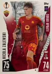 Футбол. Карточка Nicola Zalewski/Никола Залевский Рома Лига Европы 2023/24 TOPPS