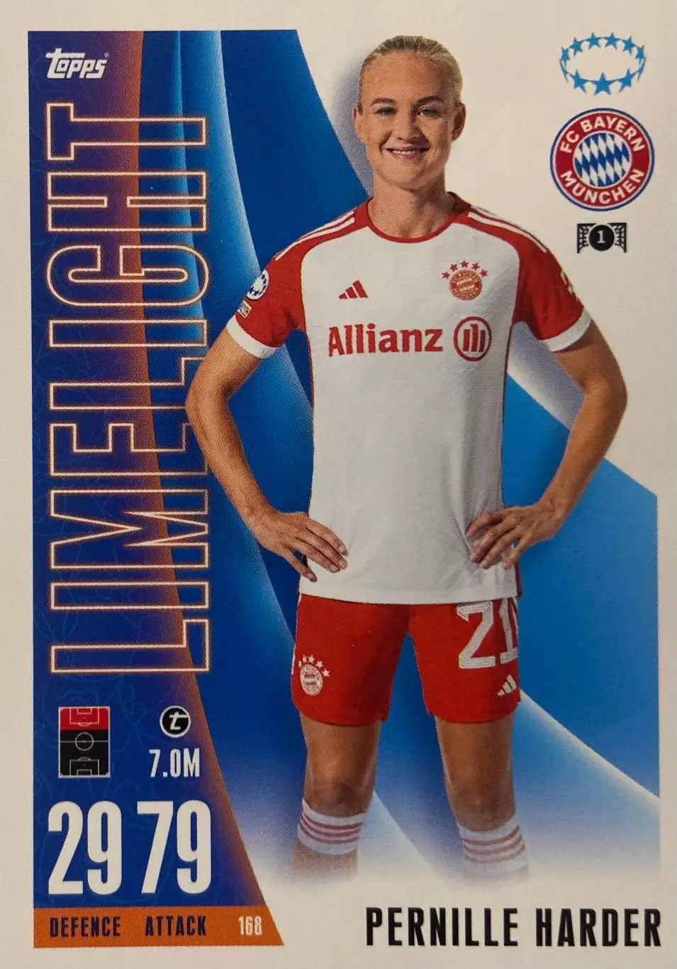 Футбол. Карточка Pernille Harder/Пернилле Хардер Бавария, Челси 2023-24