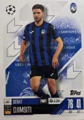 Футбол. Карточка Берат Джимсити Аталанта, Цюрих Лига Чемпионов 2024-25 TOPPS