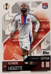 Футбол Карточка Александр Ляказет Олимпик Лион,Арсенал Лига Европы 2024-25 TOPPS