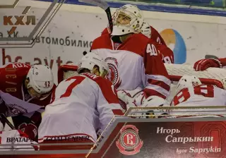 Хоккей. Карточка Игорь Сапрыкин Витязь Чехов КХЛ/KHL сезон 2015/16 SeReal