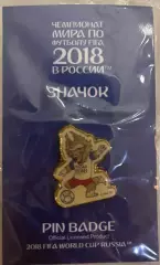Футбол. Значок Чемпионат мира по футболу 2018 Россия Забивака
